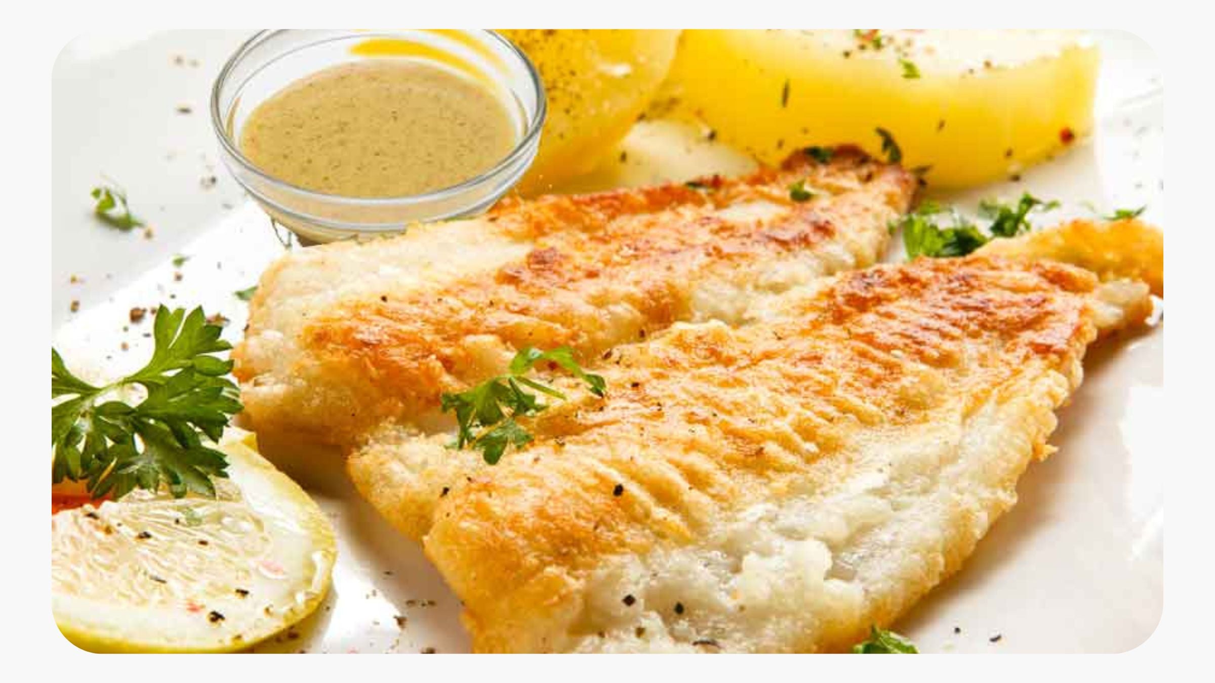 LemonMustard Broiled Flounder Great Eastern Sun