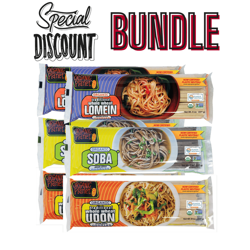 Soba, Udon & Lomein, Organic Noodles - Multipacks