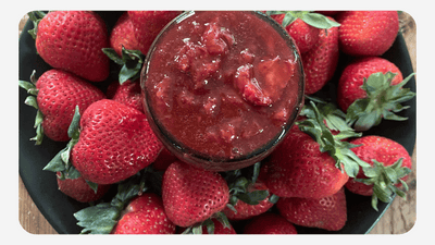 Roasted Strawberry Jam with Miso & Mirin