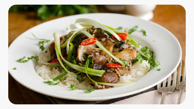 Shiitake Mushroom Veggie Stir Fry