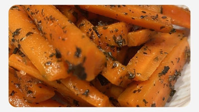 Sweet Miso Basil Carrots