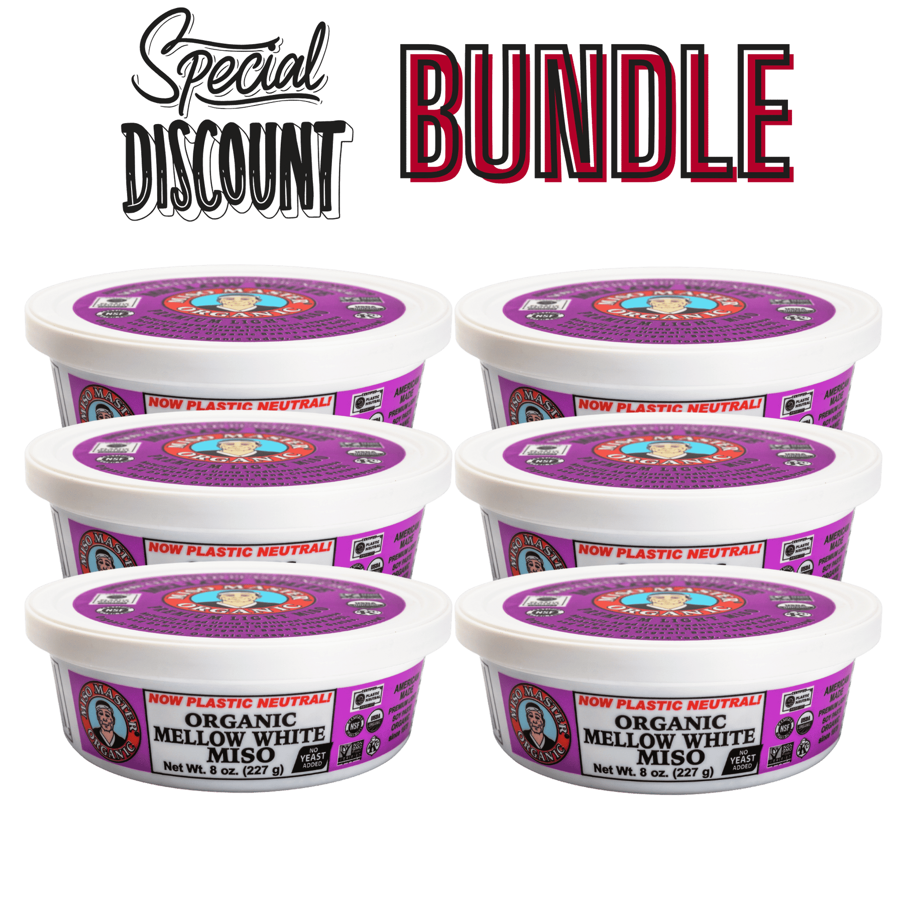 White Miso, Mellow, Organic - 6 Pack – Great Eastern Sun