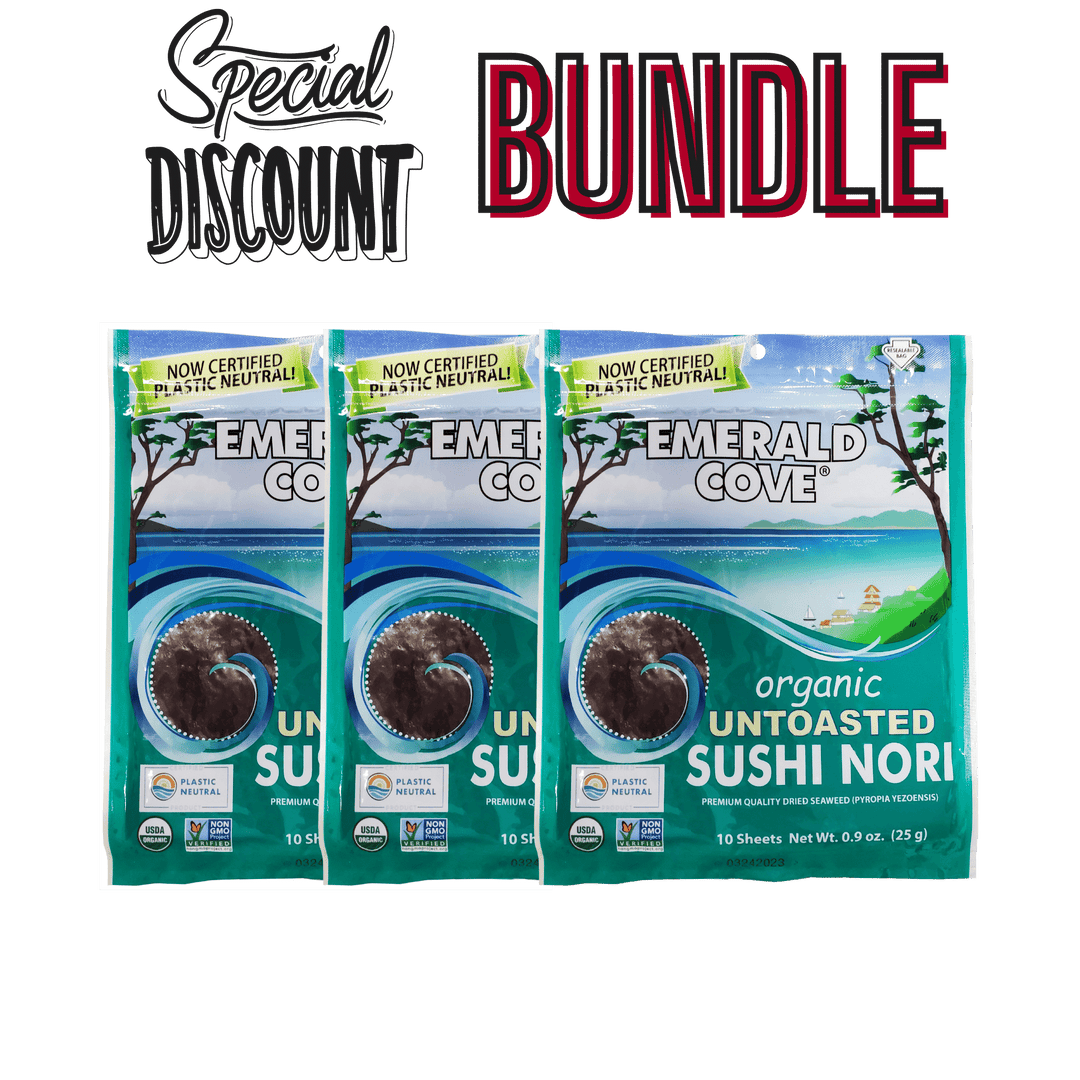 Nori Seaweed, Un-toasted, Organic - 3 pack – Great Eastern Sun Nori Seaweed, Un-toasted, Organic - 3 pack – Great Eastern Sun