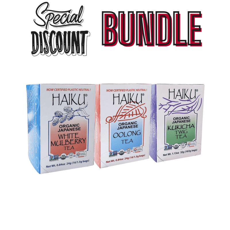 Japanese Tea Bundle, Organic (16 Tea Bags)