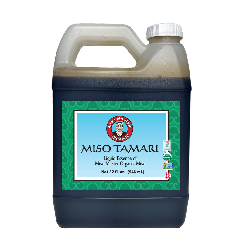 MISO MASTER ORGANIC, NON-GMO, KOSHER, NATURALLY FERMENTED MISO TAMARI, IN A 32 OUNCE JUG