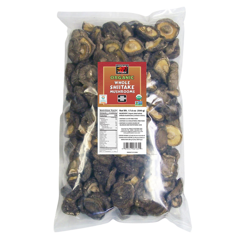 Whole Shiitake Mushrooms, Organic