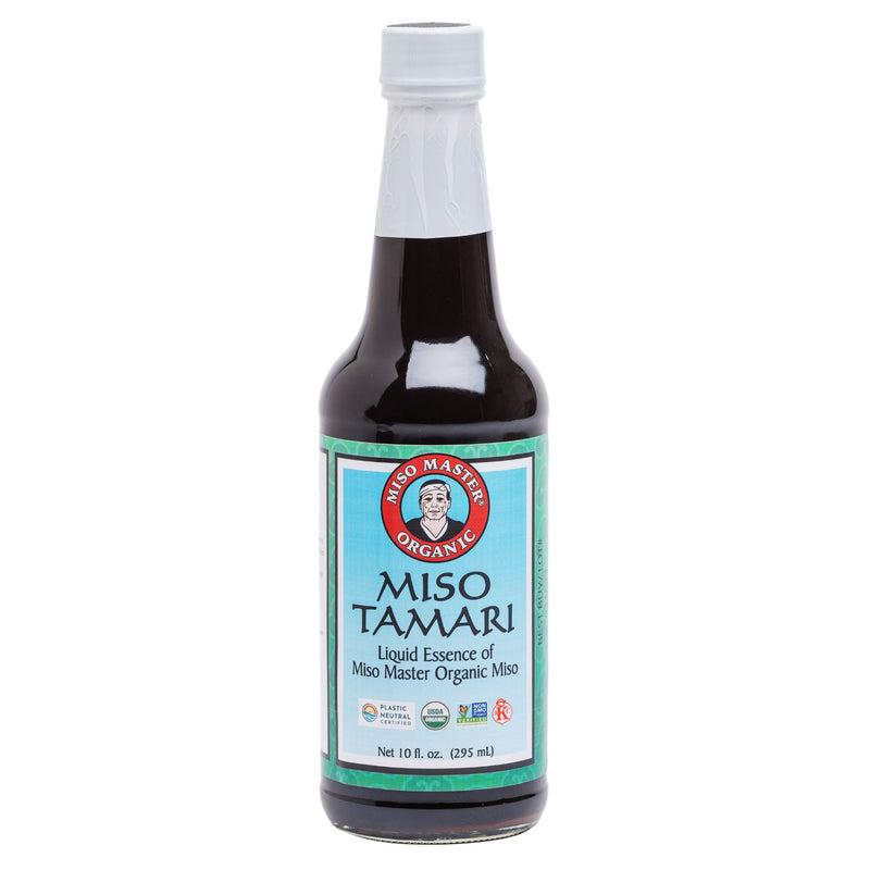 TAMARI, USDA ORGANIC, WHEAT FREE, MISO TAMARI, NON GMO, VEGAN, KOSHER, PLASTIC NEUTRAL, MISO MASTER ORGANIC, 10 OZ BOTTLE